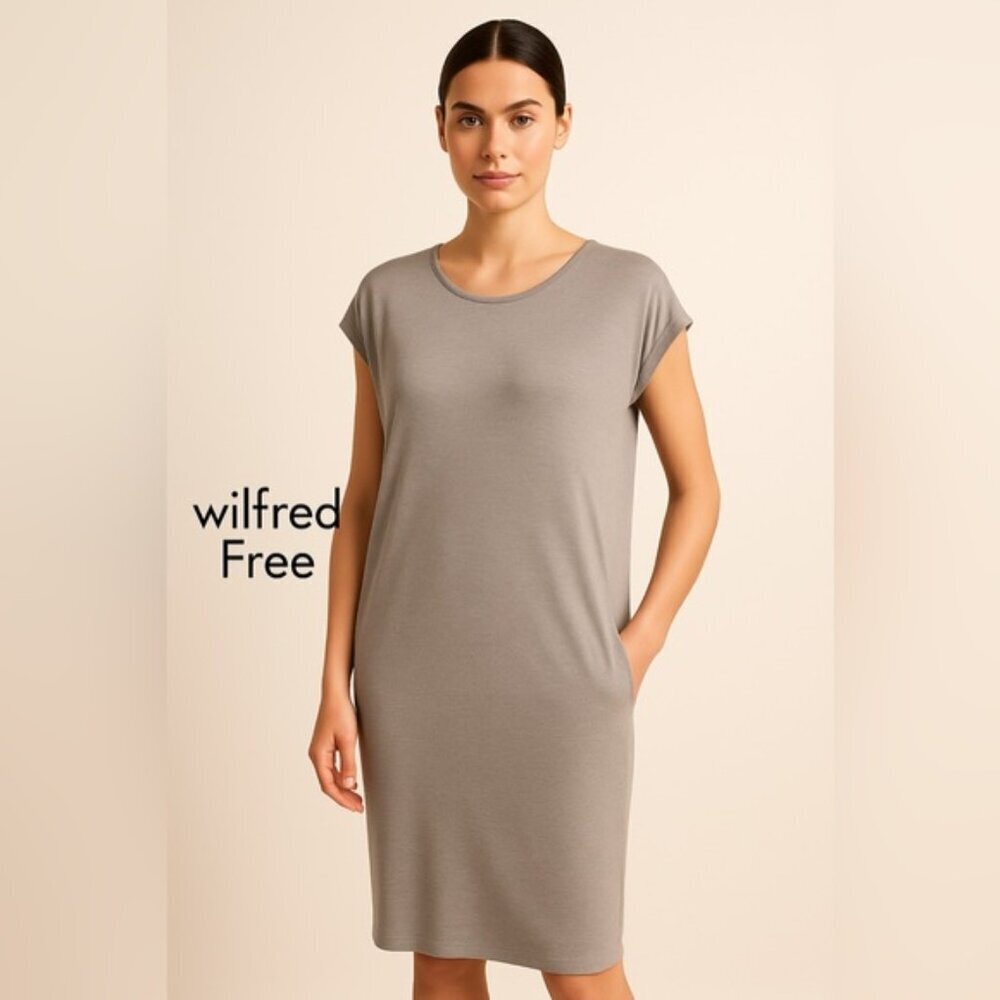 Wilfred Free Grey Cap Sleeve Tunic Top - Size M